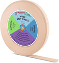 Mandala Crafts Wide 1 Inch Nude Elastic Bands Spool for Pants Waistbands Sewing and DIY Crafts, 50 YD Stretchy Flat Fabric Strap Knit Elastic Band for Wig