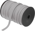 MECCANIXITY 1/2 Inch Double Fold Bias Tape Polyester Continuous Bulk Bias Tape for Sewing, Seaming Quilting Hemming Binding Crafts (Grey 100 Yards)