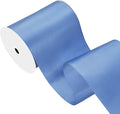 Smoke Blue Satin Ribbon 4 inch X 15 Yards Polyester Ribbon for Gift Wrapping Very Suitable for Weddings Party Hair Bow Invitation Decorations and More