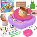 TingingYuli Pottery Wheel for Kids,Complete Pottery Kit and Tools for Beginners,Arts and Crafts Toys for Kids Ages 8-12,Art Supplies Birthday Gifts for Boy Girl Age 6 7 8 9 10 11 12 (Pink/Purple)
