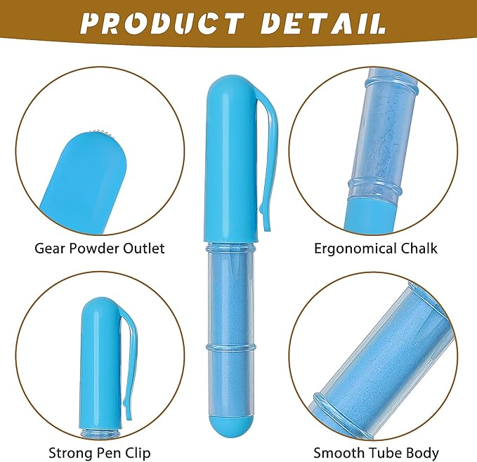 Fabric Chalk Markers for Sewing,Quilting,Crafting|Erasable Tailor’s Chalk|Work on Various Fabrics|Dosing Wheel Drawing Intricate Patterns Precise Lines-Per Pack(Red,Blue,White and 1 Ruler)