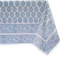 ATOSII Cotton Tablecloth Amalfi Blue 72" X 140" Inches Rectangle