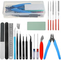 24Pcs Gundam Model Tools Kit Hobby Building Tools Modeler Basic Tools Craft Set for Car Model Building Repairing and Fixing