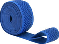 Mandala Crafts 2 Inch Elastic Silicone Gripper Tape for Clothing - 5 Yds Dotted Non Slip Elastic Band for Sewing - Denim Silicone Flat Fabric Stretchy Ribbon Straps