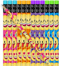 ArtCreativity Emoticon Pencils, Set of 24, Cool Writing Pencils with Erasers with Assorted Emoticon Designs, Birthday Party Favors, Party Goody Bag Fillers, Teacher Supplies for Classroom