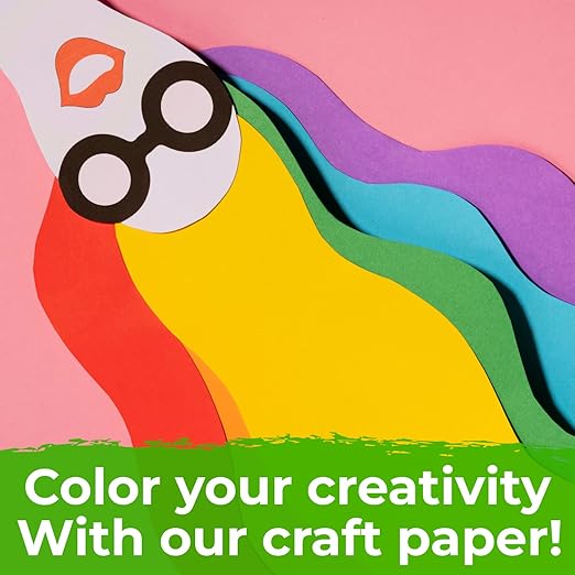 12" x 1200" (100 ft) Pack of 12 Rolls USA Made Multi-Color Kraft Paper Rolls Set, 45 lbs – Colored Kraft Paper for Packing, Arts and Crafts, DIY Projects, Gift Wrapping