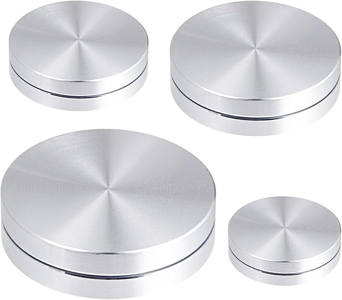 4 Pack Ceramic Clay Pottery Throwing Trimming Spinner Tool, 25mm/30mm/38mm/45mm Clay Spinner for Pottery, Suitable for Professional Ceramic Production and Carving Artists（Comes with Storage Box）
