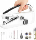 Ninonly Handheld Sewing Machine, Portable Mini Sewing Machine for Beginners Easy Use for Home Travel DIY Clothes Fabric