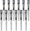 Nicpro 12pcs 1 Inch Flat Paint Brushes for Acrylic Painting, Large Paint Brushes Bulk for Acrylic Watercolor Oil, Artist Paint Brush Set for Canvas Painting, Base Coating, Crafts, Face Body Art Adults