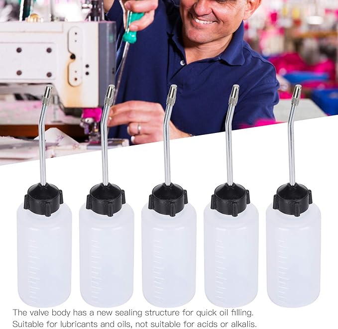 10pcs 120ml Sewing Machine Oiler,Sewing Machine Oiler Oil Dispenser Oil Dispenser with Long Angled Spout, Extended Spout oil Bottle for Machine Shops Maintenance Industry