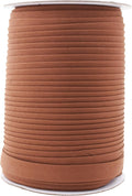 Mandala Crafts 55 Yards 1/2 Inch Russet Brown Double Fold Bias Tape for Sewing - Bias Binding Tape for Quilting Binding, Hemming, Seam, and Fabric Piping