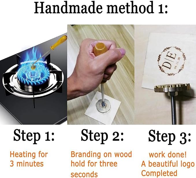 Custom Wood Branding Iron,Personalized Leather Branding Iron Stamp,Custom Branding Iron for Party Wedding Bread Making (9"x9")