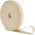 Mandala Crafts 0.5 Inch Elastic Silicone Gripper Tape for Clothing - 10 Yds Dotted Non Slip Elastic Band for Sewing - Cream Silicone Flat Fabric Stretchy Ribbon Straps