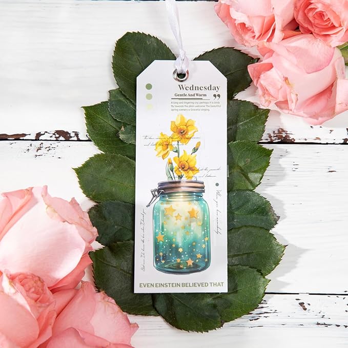 120 Pcs Bottle World PET Stickers, 60 Jar-Themed Designs with Butterflies, Flowers, Starry Sky and Forest Lights, Waterproof Decorative Stickers for Journaling, Scrapbooking and DIY Crafts