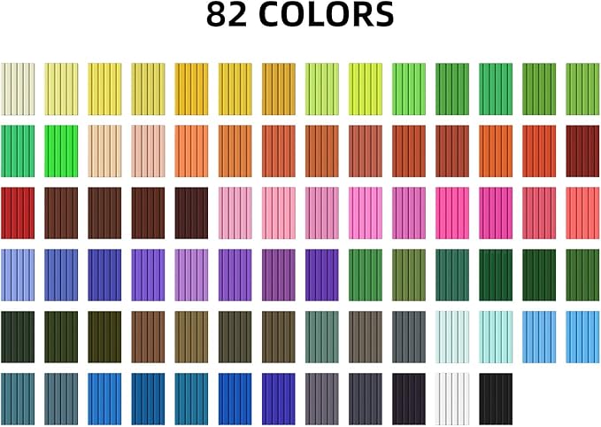 Polymer Clay, ARTME 82 Colors Clay Kit, Oven Bake Modeling Clay, Creative Polymer Clay Kit with Sculpting Tools and Jewelry Accessories, Non-Toxic, Ideal DIY Clay Gifts for Adults and Teens