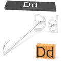 2Pcs Mini 2" Branding Irons, Alphabet Custom Wood Branding Iron Personalized for Wood Working, Leather Hats, Felt, Cowhide, BBQ & Bread Logo, Steak Branding Iron for Food (D d)
