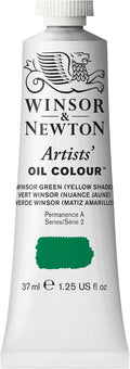 Winsor & Newton Artists' Oil Color, 37ml (1.25 oz) Tube, Winsor Green Yellow Shade