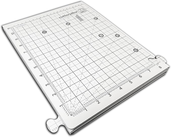 CutterPillar FLIP and FOLD Self-Healing Cutting Mat - 5-IN-1 Mat for Fabric and Sewing Craft Projects -Easy Travel and Storage - 9" x 12" to 24" x 36"