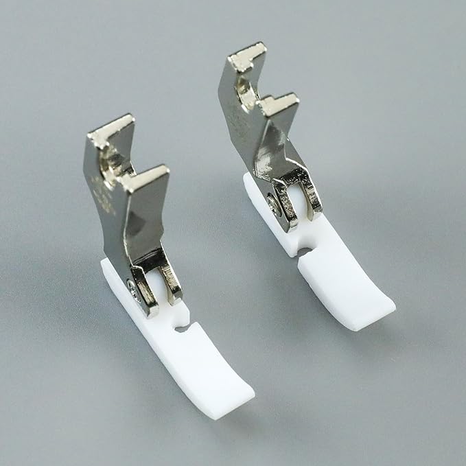 Blooy - T36N+T36LN Narrow Zipper Presser Foot with Teflon Bottom Fit All Industrial 1-Needle Lockstitch Sewing Machines JUKI, Brother, Jack, Consew, Singer (Pack of 10 PCS)