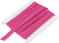 MECCANIXITY 2/5 Inch Double Fold Bias Tape Continuous Bulk Bias Tape for Sewing, Seaming Quilting Hemming Binding Crafts (Rose Red 6 Yards)