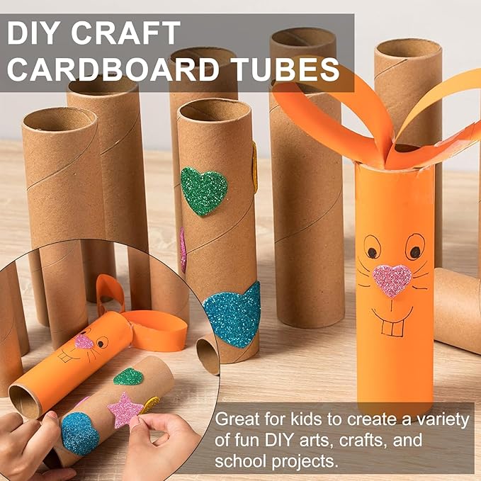 Mailing Tubes with Caps, 3 Pack 3x36-Inch & 3 Pack 2x30-Inch Kraft Paper Poster Tube for Shipping, Packing, Bulk Round Packaging, Cardboard Mailers, Art Prints, Maps, Blueprint
