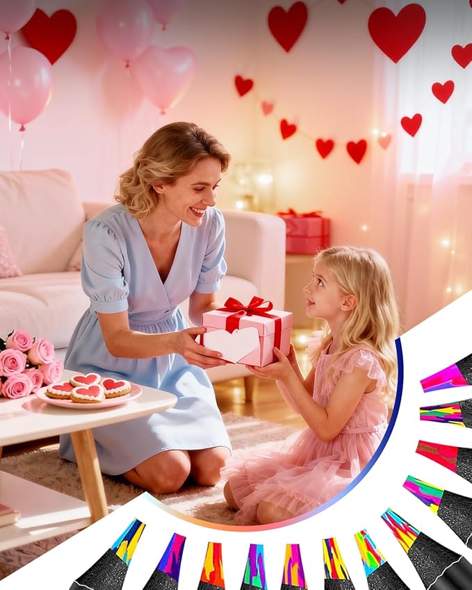 Valentines Day Gifts for Kids Classroom School, 12 Rainbow Colored Pencils School Art Supplies, Fun Drawing Pencils Stuff for Teen Girls Boys Valentine Gifts Birthday Gift Party Favors