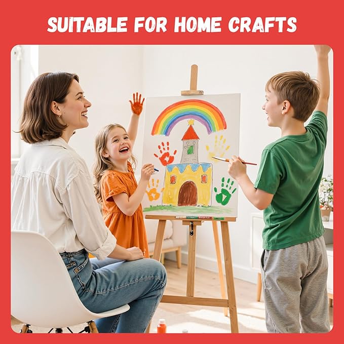 Simetufy 12 x 16 inch 5 Pack Painting Canvas Boards- Gesso Primed Acid-Free 100% Cotton Large Canvas Panels for Acrylics Oil Watercolor Tempera Paints