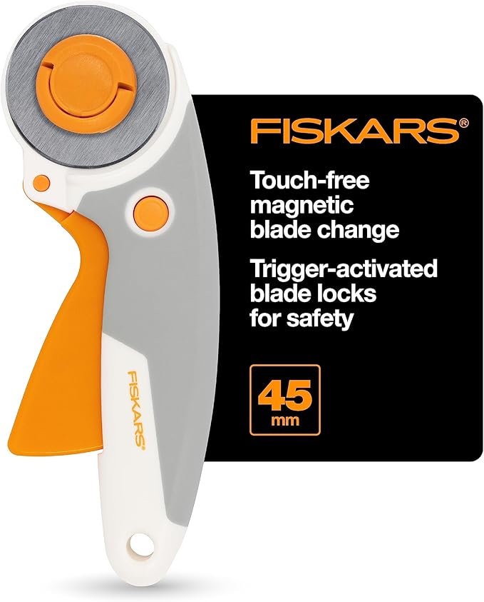 Fiskars® Easy Change Trigger Rotary Cutter (45 mm) White