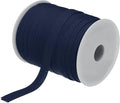 MECCANIXITY 1/2 Inch Double Fold Bias Tape Polyester Continuous Bulk Bias Tape for Sewing,Seaming Quilting Hemming Binding Crafts (Navy Blue 55 Yards)