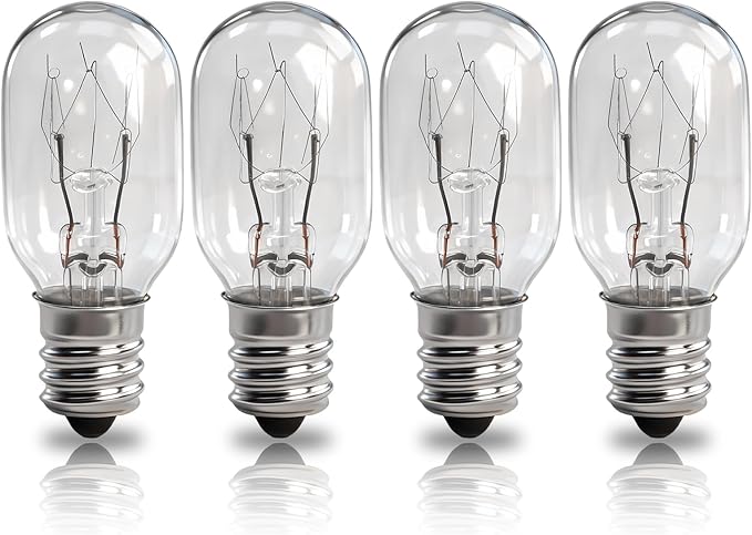 4 Pcs Screw-in Light Bulb Compatible with Brother and Janome Sewing Machines - Sewing Machine Light Bulb 15W 120V #7SCW with E26 Base