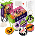 yuegool 6PCS Enchanted Oddities Punch Needle Coasters Kit – Easy DIY Embroidery Kit for Beginners, Adults Includes Patterns, Tools, Yarns, Hoop, Instructions, Coaster Holder
