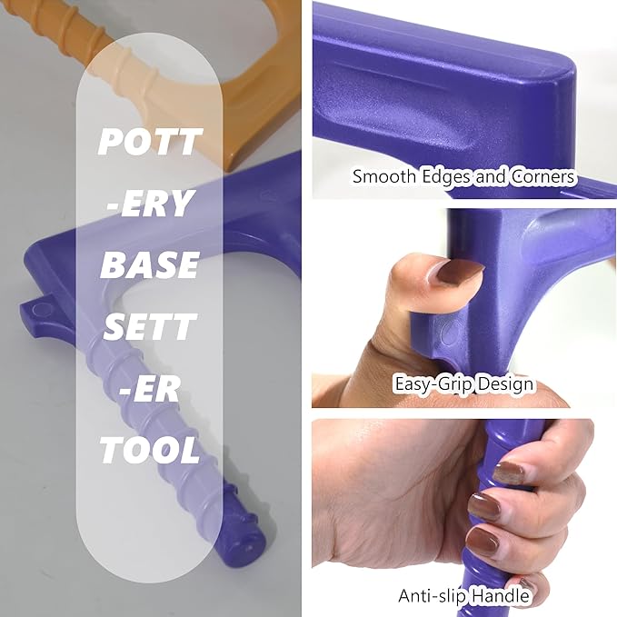 UPTTHOW Plastic Pottery Ball Opener Tool for Ceramics, Ergonomic Pottery Base Bottom Guide for Perfect Artisan Creations