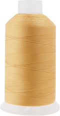 Mandala Crafts Blonde Heavy Duty Thread - 1500 Yds Tex 90 Bonded Polyester Threads for Sewing Drapery, Jeans, Leather, Hair, Outdoor Marine Upholstery