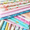 flic-flac 50pcs 12 x 12 inches (30cmx30cm) Cotton Fabric Squares Quilting Sewing Floral Precut Fabric Square Sheets for Craft Patchwork