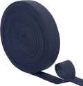 uxcell 23 Yards Cotton Twill Tape, 1-inch Herringbone Webbing Ribbon Bias Binding Tapes for Clothes Sewing, DIY Crafting (Dark Blue)