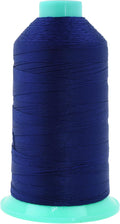Mandala Crafts Size 138 420D T135 Bonded Nylon Thread - Dark Blue 1250 YDs Tex 135 Heavy Duty Sewing Threads for Leather, Jeans, Weaving, Outdoor Marine Upholstery