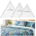 3 Pcs 60 Degree Triangle Ruler for Quilting, Clear Acrylic Quilting Templates Rulers 8 9 10 Inch Sewing Dedicated Ruler for Cutting, Measurement, DIY Craft Tools