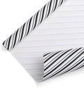 Purple Papers Wrapping Paper - Mini Roll - 18 Inch X 33 Feet - Stripes Design for Birthday, Holiday, Wedding, Baby Shower (Black)