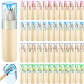 Kosiz 48 Packs Mini Drawing Colored Pencils Bulk with Sharpener Portable Color Pencils in Tube Gift for Artists Writing Sketching Painting Classroom School Supplies(6 Color)