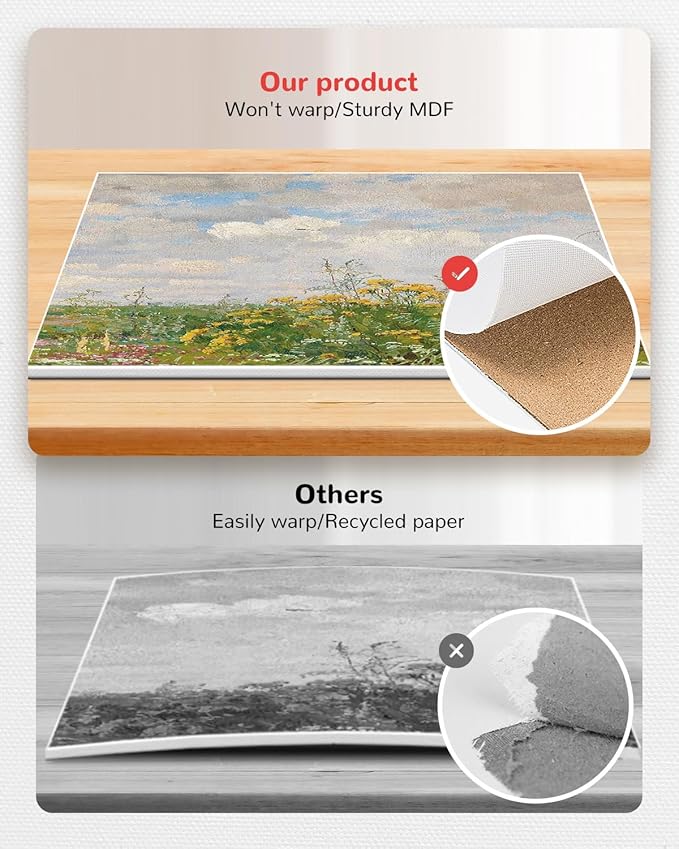 Canvas Boards for Painting 48 Pack 9x12 Inch Painting Canvas Panels, 100% Cotton White Blank Canvas Boards for Painting, Art Supplies Paint for Acrylics Oil Watercolor Tempera Paints