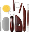 LINPHCEY 8-Piece Clay Sculpting Tools Set Perfect for Polymer Air Dry Modeling Clay Beginners & Professionals Ideal for DIY Pottery & Ceramics Tools for Clay Sculpey Sculpting & Crafting