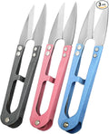 3PCS Thread Snips, High-Carbon Steel Thread Cutter, 4.25inch Yarn Scissors for Sewing, Quilting, Knitting, DIY, Jewelry Making, Bonsai Bud and Leaves Pruning.
