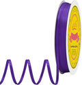 Double Face Purple Satin Thin Ribbon 1/8 inch X 100 Yards Polyester Purple Ribbon for Gift Wrapping Very Suitable for Weddings Party Hair Bow Invitation Decorations and More