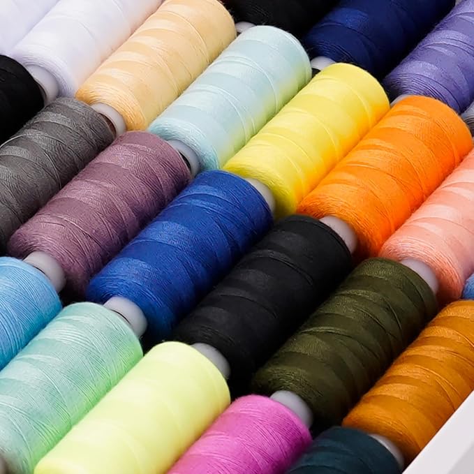 88 Spools of Hand Quilting Thread,Sewing Threads Kits,400 Yards Each Spool,Quilting Thread,All Purpose Sewing Thread,for Sewing Machine and Hand Sewing,140S/2,Tex 27,40 wt.