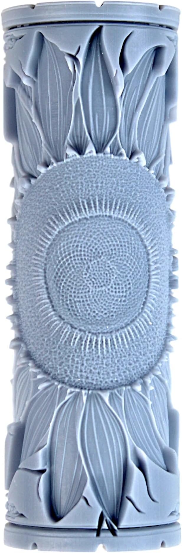 Sunflower Clay Texture Roller (4") - Flower Set #01 - Embossing Pattern Roller for Polymer & Ceramic Clay, Pottery & Crafts