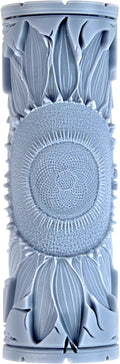 Sunflower Clay Texture Roller (4") - Flower Set #01 - Embossing Pattern Roller for Polymer & Ceramic Clay, Pottery & Crafts