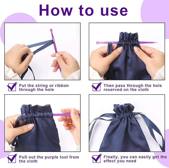 Sliverdew 12 Pieces That Purple Thang Sewing Tools Quilting Supplies Multifunctional Sewing Purple Thang Sewing Accessories and Supplies for Sewing Kit Projects