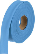 MECCANIXITY 1 Inch Double Fold Bias Tape Polyester Continuous Bulk Bias Tape for Sewing,Seaming Quilting Hemming Binding Crafts (Blue 10 Yards)