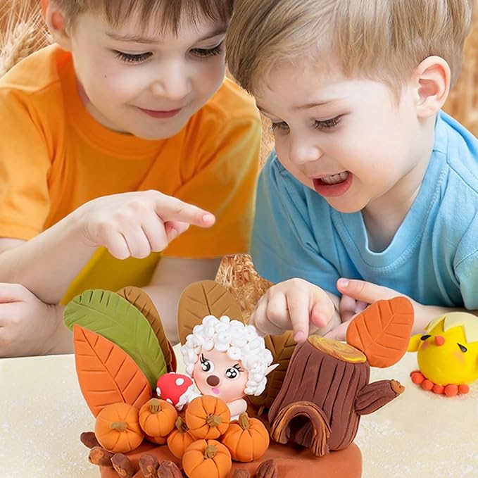 Cutedeer Air Dry Modeling Clay - 12 Colors, 2.6lb Soft Foam Molding Clay, DIY Creative for Kids Adults Arts & Crafts Project Supplies(2.6lb - 12 Colors)