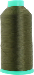Mandala Crafts Size 46 210D T45 Bonded Nylon Thread - Olive Drab 2843 YDs Tex 45 Heavy Duty Sewing Threads for Leather, Jeans, Weaving, Outdoor Marine Upholstery